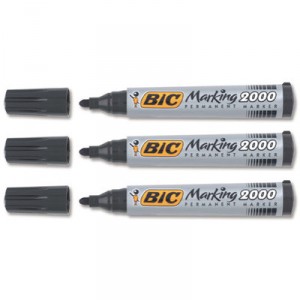 BIC + 12 + markers + permanent + advanced + nosecone + black