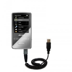 Câble USB en accordéon pour Archos 2 Vision avec les capacités Hot Sync et chargeur - marque Gomadic...