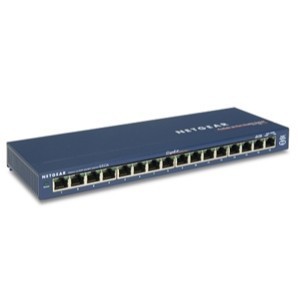 16-port Commutateur Ethernet Gigabit NetGear Mini Switch Ethernet Gigabit 16 ports 10/100/1000 Mb GS116 (MPN)