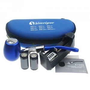 KIT COMPLET PIPE ELECTRONIQUE KAMRY K1000 - E-Pipe pour vapoteurs novices et aguéris - MODELE BLEU