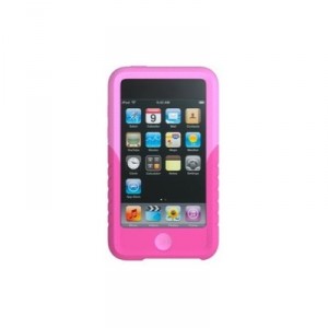XtremeMac funda de silicona de color rosa / rosa de caso para el iPod Touch 2G