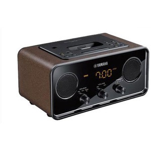 Yamaha TSX-70 - compact 2.1 stereo audio system (dark brown / black) Docking Station