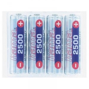 Batterie Hama 4 Piles LR06 Rechargeables NIMH 2500 mah - 73400 (00073400)