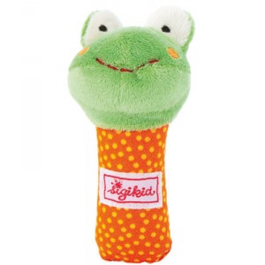 Kleiner Frosch Rassel-Stick