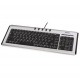 Hama - Clavier USB "SL530" - extra plat - Noir  Silver (F2052330)