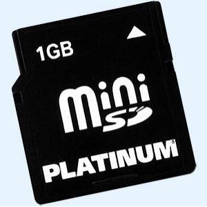 BestMedia CD Recordable PLATINUM - Carte mémoire Mini SecureDigital 1Go, (177132) Mini carte SD incl. adaptateur, High Speed