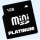 BestMedia CD Recordable PLATINUM - Carte mémoire Mini SecureDigital 1Go, (177132) Mini carte SD incl. adaptateur, High Speed