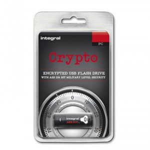 INTEGRAL Clé USB2 "Crypto Drive" 4GB (INTINFD4GBSPLBKCRY)