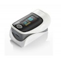 Evanmore kleur vinger Pulse Ox Oximeter bloed zuurstof Pulse Hartslagmonitor met het beeldscherm 4 richtingen (grijs)