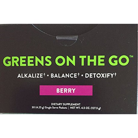 It Works ~ GREENS ON THE GOTM - BERRY ALKALIZE† - BALANCE† - DETOXIFY† 30 (4.25 g) Single Serve Packets