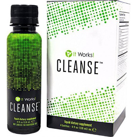 IT WORKS! CLEANSE Complément Alimentaire à Boire Pour Détox à Base de Gel De Feuille d'Aloe Vera, d'Inuline De Chicorée (Prébiot