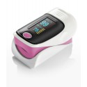 Portable Pink Finger Pulse Oximeter & Heart Rate Monitor (SPO2 & PR)-LED Display-Includes Lanyard