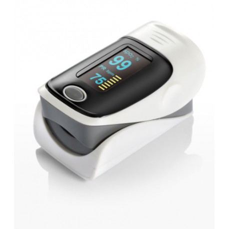 FINGER PULSE OXIMETER & HEART RATE MONITOR BLACK (SPO2 & PR) - LED Display - INCLUDES LANYARD